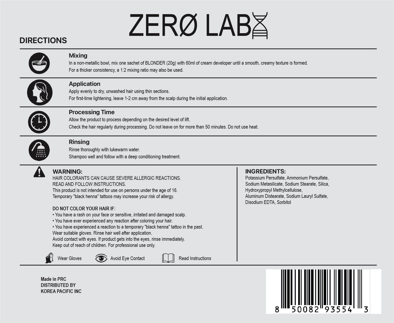 Zero Lab - Blonder Max 1 OZ